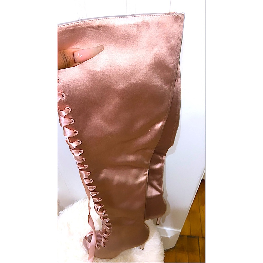 Blush.. Satin.. Lace.. Over the Knee Aldo Boots